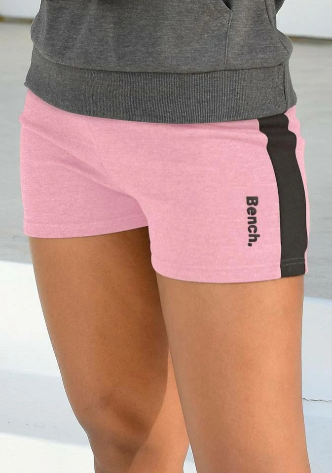 Bench. Relaxshorts mit Seitenstreifen Schwarz, Rosa-schwarz, Mint-schwarz, Anthrazit-meliert-schwarz 10 Bench. Relaxshorts mit Seitenstreifen Schwarz, Rosa-schwarz, Mint-schwarz, Anthrazit-meliert-schwarz – Bild 8