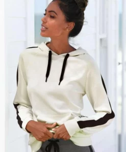 Bench. Kapuzensweatshirt mit Seitenstreifen und Kängurutasche Rosa-schwarz, Anthrazit-meliert-schwarz, Ecru-schwarz, Mint-schwarz 21 Bench. Kapuzensweatshirt mit Seitenstreifen und Kängurutasche Rosa-schwarz, Anthrazit-meliert-schwarz, Ecru-schwarz, Mint-schwarz -Günstiges Bench Geschäft 33827094