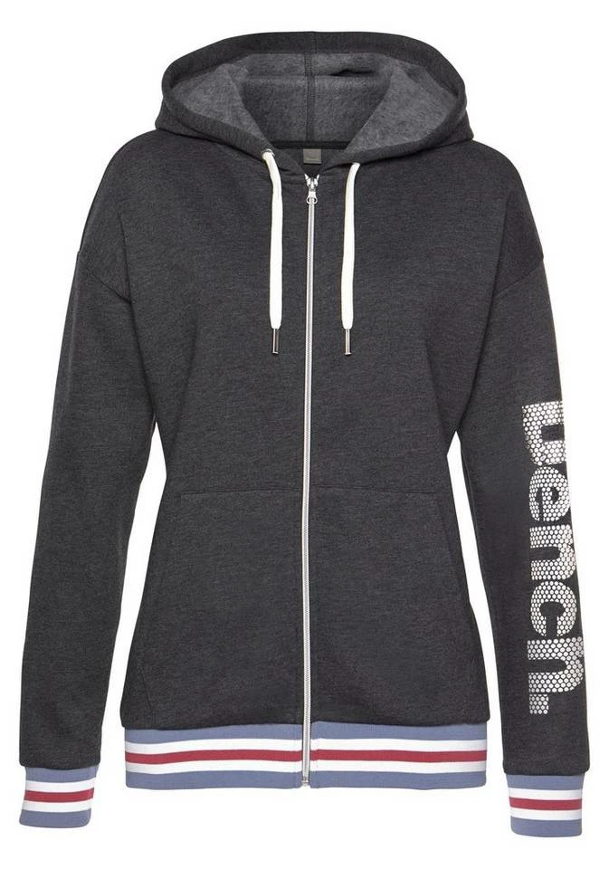 Bench. Kapuzensweatjacke mit gestreiften Bündchen 4 Bench. Kapuzensweatjacke mit gestreiften Bündchen – Bild 2