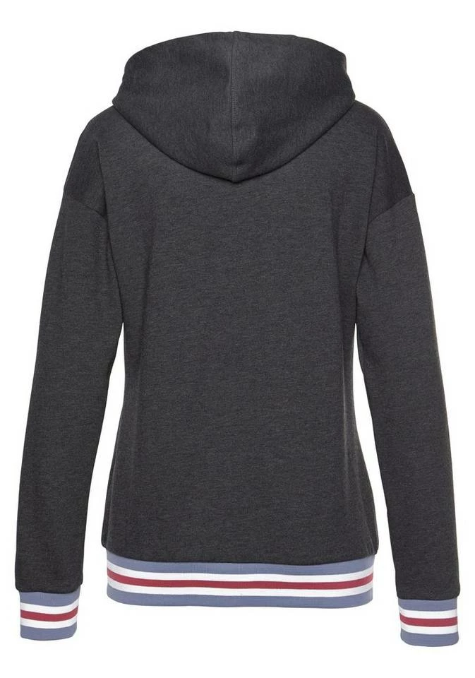 Bench. Kapuzensweatjacke mit gestreiften Bündchen 6 Bench. Kapuzensweatjacke mit gestreiften Bündchen – Bild 4