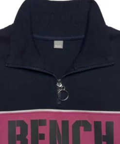Bench. Sweatshirt »Contrast« im Color-Blocking Design mit Logoprint Grau-meliert-pfirsich, Navy-pink, Weiß-schwarz -Günstiges Bench Geschäft 34282169