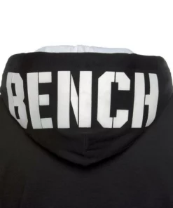 Bench. Kapuzensweatjacke »Contrast« mit Reißverschlusstasche am Ärmel Navy-pink, Grau-meliert-pfirsich, Schwarz-weiß -Günstiges Bench Geschäft 34282542