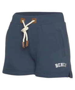 Bench. Sweatshorts mit Kordelzug und Lederimitat-Details Navy, Koralle -Günstiges Bench Geschäft 34378287
