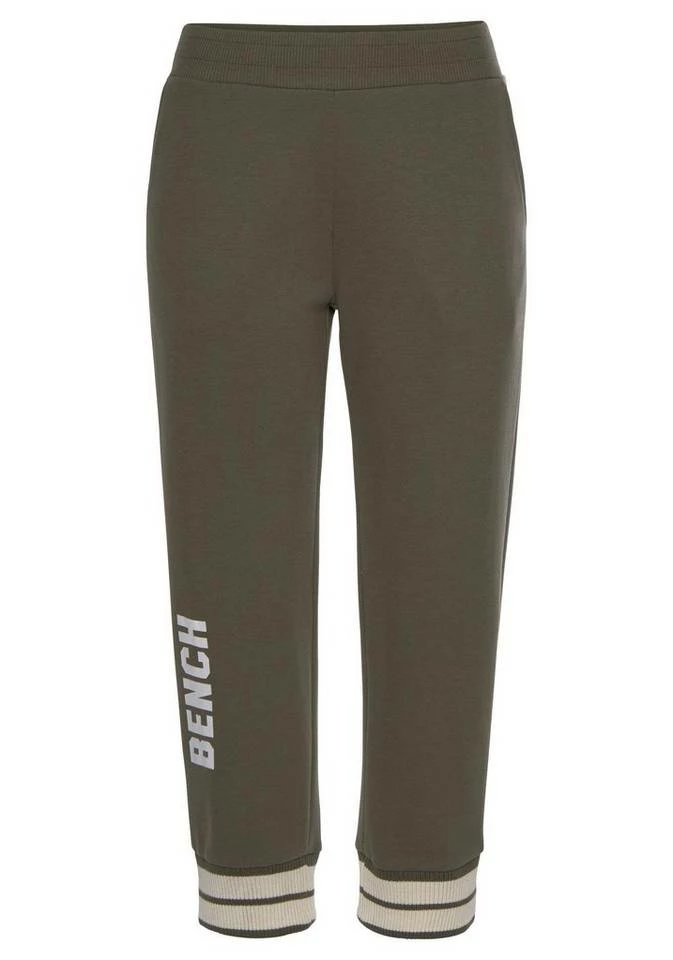 Bench. Relax-Caprihose mit breiten weichen Ribbündchen Schwarz, Khaki 4 Bench. Relax-Caprihose mit breiten weichen Ribbündchen Schwarz, Khaki – Bild 2