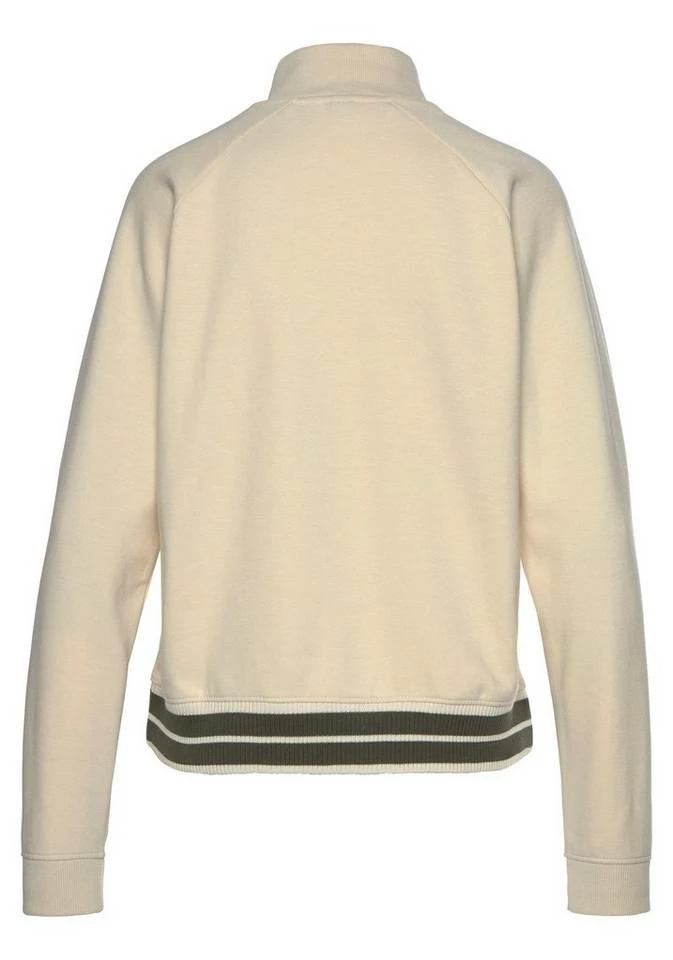 Bench. Sweater mit Stehkragen und gestreiftem Bund Schwarz, Ecru 6 Bench. Sweater mit Stehkragen und gestreiftem Bund Schwarz, Ecru – Bild 4