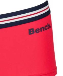 Bench. Hipster (3 Stück) mit weichem Webbündchen und kleinem Logodruck seitlich Rot, Marine -Günstiges Bench Geschäft 34506842