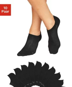 Bench. Sneakersocken (10-Paar) mit Pikeestruktur 10 x ecru, 3 x ecru | 2 x grau | 2 x rosa | 3 x schwarz, 10 x schwarz