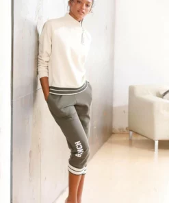 Bench. Relax-Caprihose mit breiten weichen Ribbündchen Schwarz, Khaki 14 Bench. Relax-Caprihose mit breiten weichen Ribbündchen Schwarz, Khaki -Günstiges Bench Geschäft 35213598