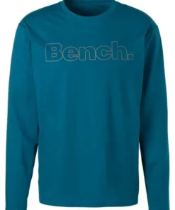 Bench. Langarmshirt (Packung, 2er-Pack) mit Bench. Print vorn Navy | grau-meliert, Petrol | schwarz -Günstiges Bench Geschäft 35448826