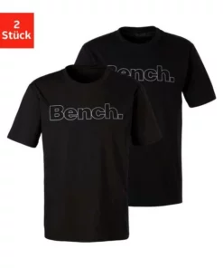 Bench. T-Shirt »Homewear« (2er-Pack) mit Bench. Print vorn Weiß | weiß, Petrol | schwarz, Grau-meliert | navy, Schwarz | schwarz 21 Bench. T-Shirt »Homewear« (2er-Pack) mit Bench. Print vorn Weiß | weiß, Petrol | schwarz, Grau-meliert | navy, Schwarz | schwarz -Günstiges Bench Geschäft 35887594