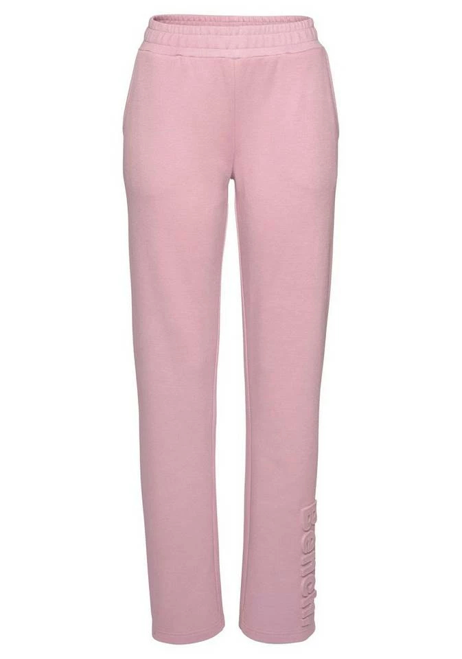 Bench. Relaxhose aus Piqué mit 3D-Logoschriftzug Black, Ecru, Old rose 4 Bench. Relaxhose aus Piqué mit 3D-Logoschriftzug Black, Ecru, Old rose – Bild 2