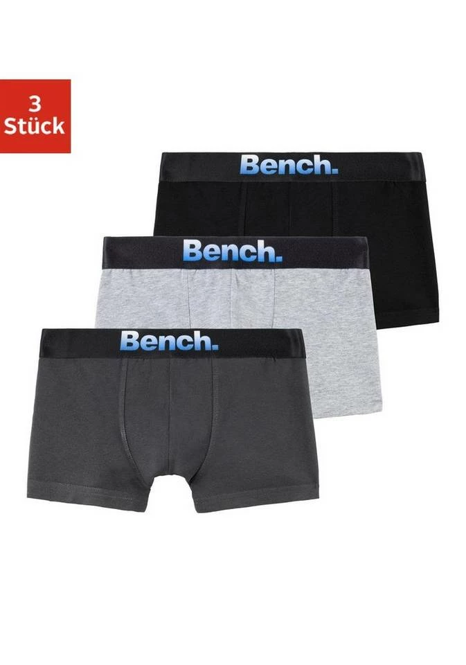 Bench. Boxer (3 Stück) für Jungen Schwarz, Anthrazit | grau-meliert | schwarz 2 Bench. Boxer (3 Stück) für Jungen Schwarz, Anthrazit | grau-meliert | schwarz