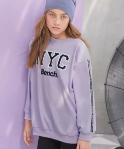Bench. Sweatshirt oversize - mit Logo-Print am Ärmel -Günstiges Bench Geschäft 36849149