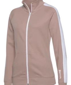 Bench. Sweatjacke mit Seitenstreifen und Stehkragen Stone-weiß, Schwarz-weiß, Nude-weiß -Günstiges Bench Geschäft 3aa64c33 6eea 50c7 b851 f1c67e133596