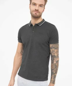 Bench. Poloshirt »Gruff« Charcoal Marl, Schwarz, Navy, White -Günstiges Bench Geschäft 3b62c23b b47c 582b 877f 8caed9fc6e00