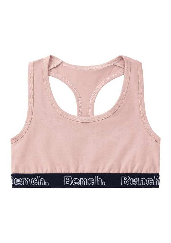 Bench. Bustier (3 Stück) mit Ringerrücken Rose | weiß | grau-meliert, Schwarz | weiß | grau-meliert 4 Bench. Bustier (3 Stück) mit Ringerrücken Rose | weiß | grau-meliert, Schwarz | weiß | grau-meliert – Bild 3