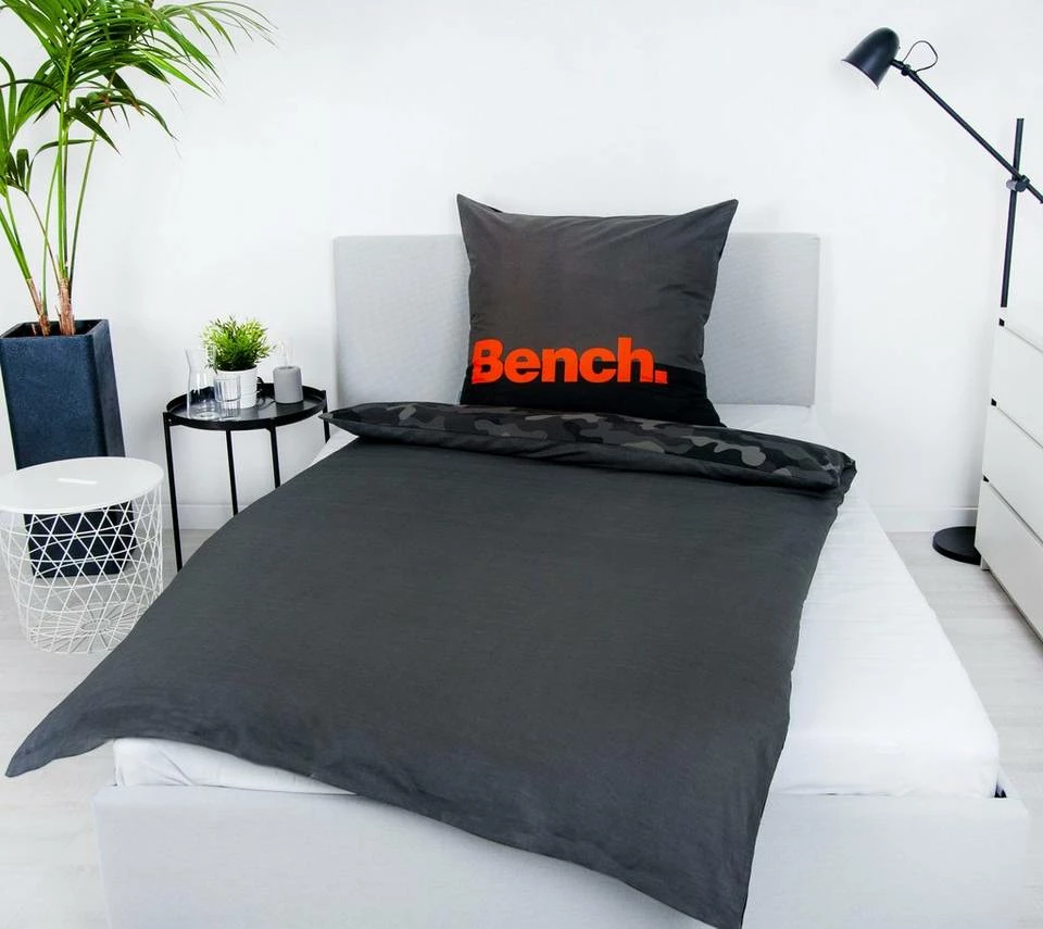 Wendebettwäsche »Bench«, Bench., mit Schriftzug 6 Wendebettwäsche »Bench«, Bench., mit Schriftzug – Bild 4