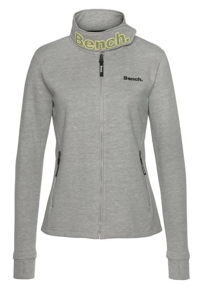 Bench. Sweatjacke »HAYLO« Signature Sweatjacke mit Kragenlasche Black, Fuchsia, Grau, Grey 9 Bench. Sweatjacke »HAYLO« Signature Sweatjacke mit Kragenlasche Black, Fuchsia, Grau, Grey – Bild 7