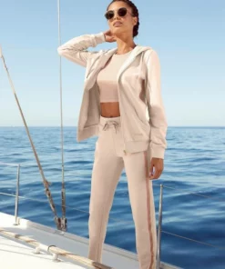 Bench. Kapuzensweatjacke mit Glitzer Streifen Schwarz, Beige-melange, Rosé -Günstiges Bench Geschäft 3f2535d9 232f 51d1 94a7 c2916d47ac8f