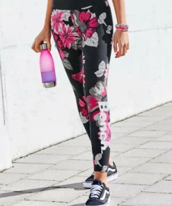 Bench. Leggings mit großem Blumenmuster -Günstiges Bench Geschäft 3f8a8e23 b1a5 5d7e 84db 722938078af3