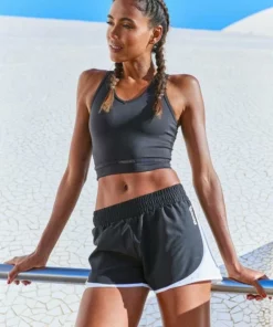 Bench. Crop-Top mit Racerback und Mesh-Einsätze Schwarz, Orange, Royalblau -Günstiges Bench Geschäft 433d25dc add0 580f 902a b3cba9d8a0b8