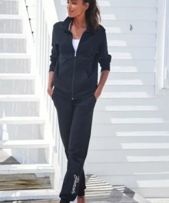 Bench. Sweatjacke mit glänzender Logostickerei am Stehkragen Schwarz, Ecru, Hellgrau-melange -Günstiges Bench Geschäft 434dae38 6f6d 59ab b3c7 59ac6422bf51 1