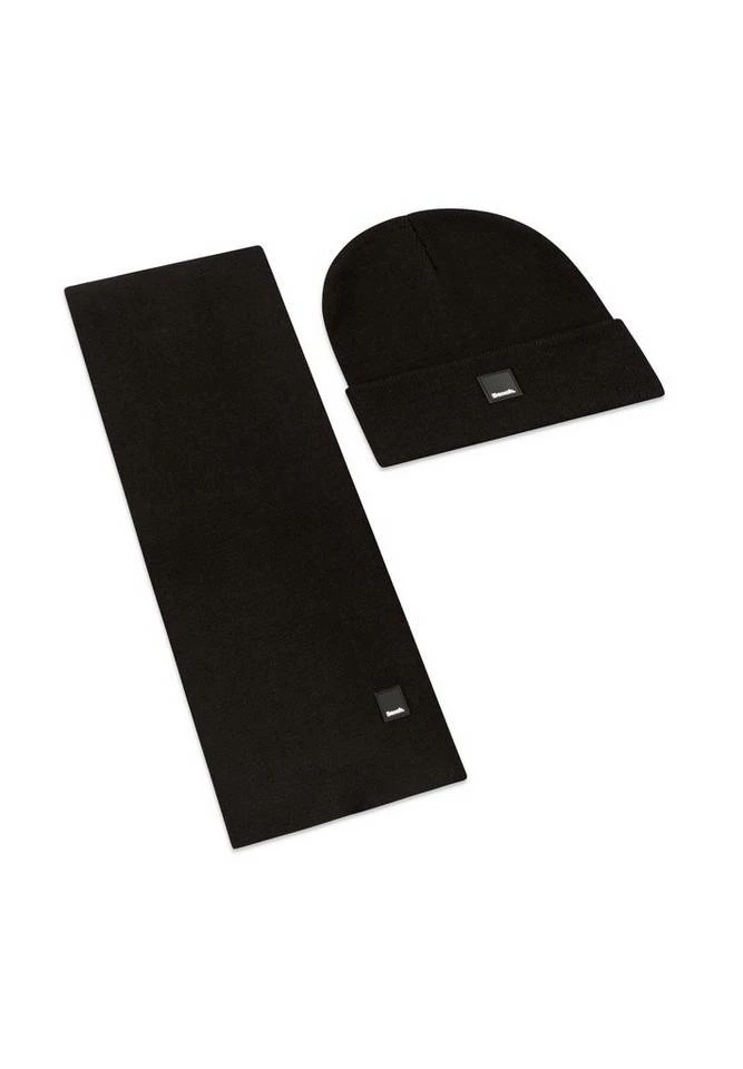 Bench. Modeschal »Set Gamma«, glatter Strick, Feinstrick Navy, Schwarz 5 Bench. Modeschal »Set Gamma«, glatter Strick, Feinstrick Navy, Schwarz – Bild 4