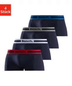 Bench. Hipster (4 Stück) mit Overlock-Nähten vorn Rot | grau-meliert | navy | schwarz, Schwarz-anthrazit-meliert, Navy-rot | navy-grau-meliert | navy-blau | navy-weiß, Blau | bordeaux | anthrazit | petrol -Günstiges Bench Geschäft 4a05a2e0 5cc4 5311 a647 8d13411d6832