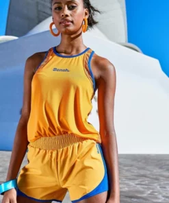 Bench. Tanktop mit Mesh-Einsätzen Schwarz, Royalblau, Orange -Günstiges Bench Geschäft 4f8cb982 4b4e 5007 9710 fcdbe463b990