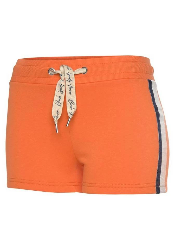 Bench. Sweatshorts mit Kontraststreifen und Logobändern Dunkelblau, Mandarine, Creme 4 Bench. Sweatshorts mit Kontraststreifen und Logobändern Dunkelblau, Mandarine, Creme – Bild 2