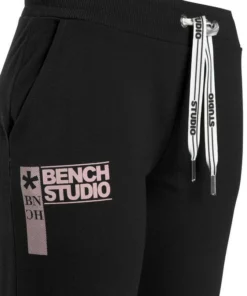 Bench. Jogginghose mit Logodruck Schwarz, Grau, Altrosa -Günstiges Bench Geschäft 56bed602 5ac2 5460 84fc 1a4f9167e2fc