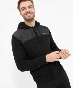 Bench. Funktionsjacke »Dillo« Eleganter Rippstrick, Stickerei Schwarz, Charcoal Marl -Günstiges Bench Geschäft 5b84dcf7 eecf 532c a416 2e9131ef9292