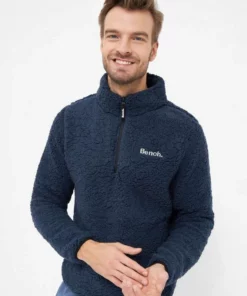 Bench. Fleecejacke »Escapo« Stickerei, Sportives Seitenband Navy, Grau, Schwarz -Günstiges Bench Geschäft 5d4410a0 b4f5 525e 8df1 76464a07137c