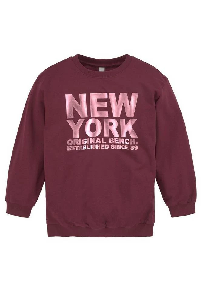 Bench. Sweatshirt in sehr weiter Form mit Folien-Präge-Druck 4 Bench. Sweatshirt in sehr weiter Form mit Folien-Präge-Druck – Bild 2