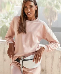 Bench. Sweatshirt mit Logodruck Grau, Schwarz, Altrosa -Günstiges Bench Geschäft 613c7069 8eb0 5794 8b75 042a6536ada1