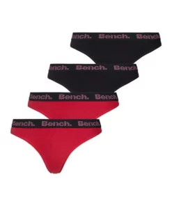 Bench. String (4 Stück) mit weichem Logo-Webbündchen Weiß | navy, Navy | grau | weiß | rot, Rot | navy