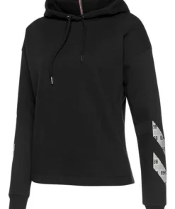 Bench. Hoodie mit Logodruck Schwarz, Offwhite-altweiß-ecru -Günstiges Bench Geschäft 64f646e9 10ca 5173 8c20 c0a0353141c0