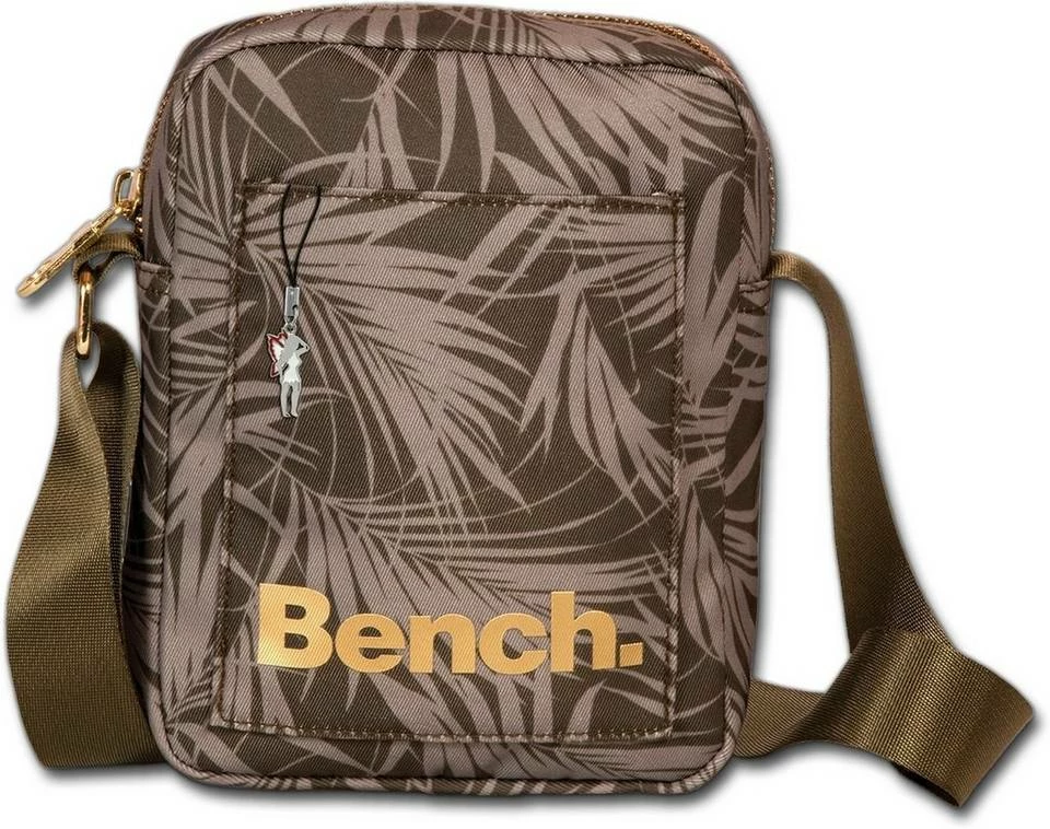 Bench. Umhängetasche »D2OTI304C Bench sportliche MiniBag Umhängetasche« (Umhängetasche), Damen, Jugend Tasche aus Nylon, Größe ca. 14cm in grün, oliv, Blätter-Print 3 Bench. Umhängetasche »D2OTI304C Bench sportliche MiniBag Umhängetasche« (Umhängetasche), Damen, Jugend Tasche aus Nylon, Größe ca. 14cm in grün, oliv, Blätter-Print