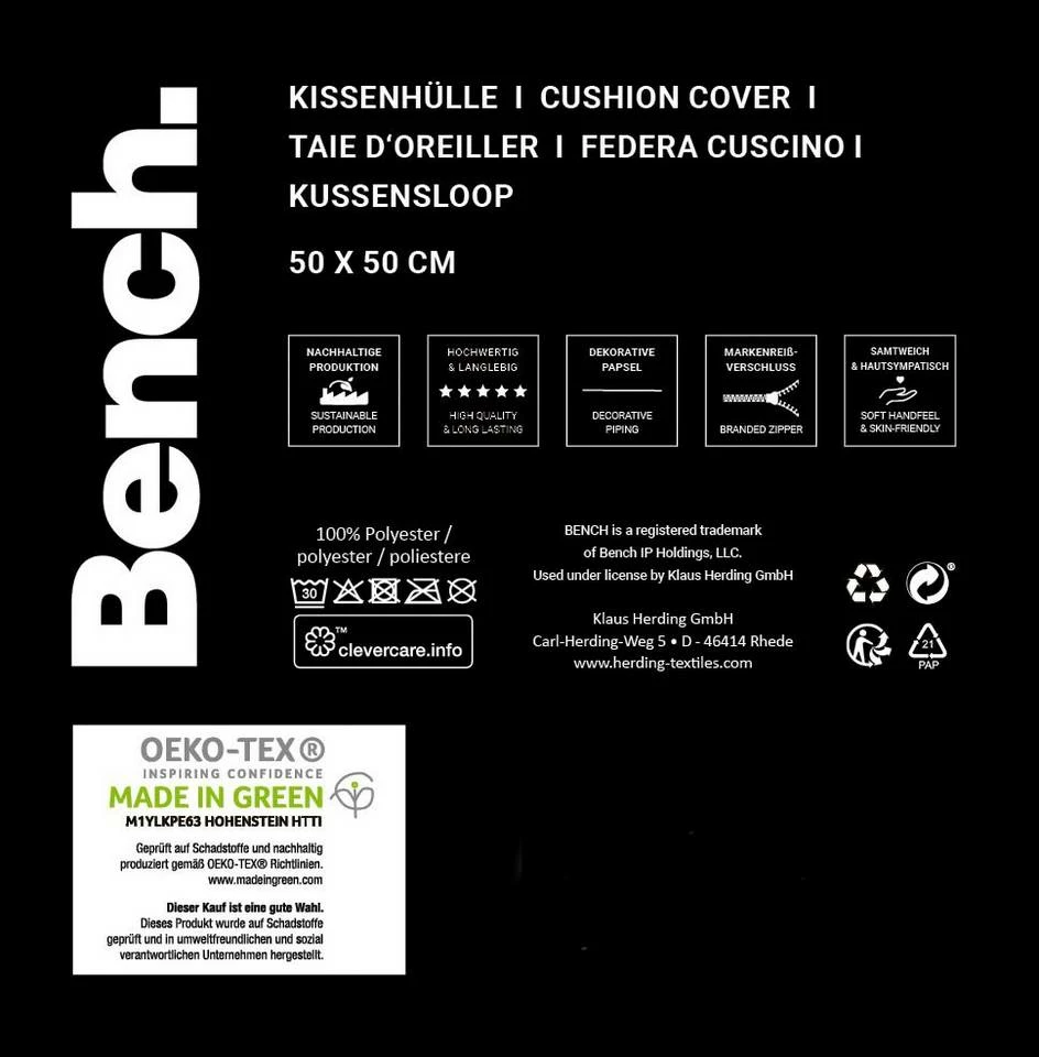 Bench. Dekokissen »Bench«, Kissenhülle mit Wendemotiv und Rundum-Paspel 8 Bench. Dekokissen »Bench«, Kissenhülle mit Wendemotiv und Rundum-Paspel – Bild 7