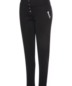 Bench. Sweathose mit Druckknöpfen am Bund Dunkelgrün, Schwarz -Günstiges Bench Geschäft 6a165588 1d27 5bd9 b88e 8b1b7360150b