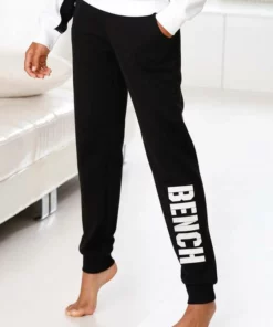 Bench. Sweathose »Contrast« mit kontrastfarbenem Logoprint Navy-pink, Schwarz-weiß, Grau-meliert-pfirsich