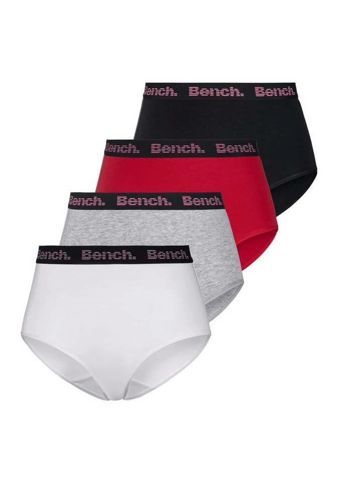 Bench. High-Waist-Slip (4 Stück) mit weichem Logo-Webbündchen Weiß | navy, Rot | navy, Rot | weiß | grau 11 Bench. High-Waist-Slip (4 Stück) mit weichem Logo-Webbündchen Weiß | navy, Rot | navy, Rot | weiß | grau – Bild 9