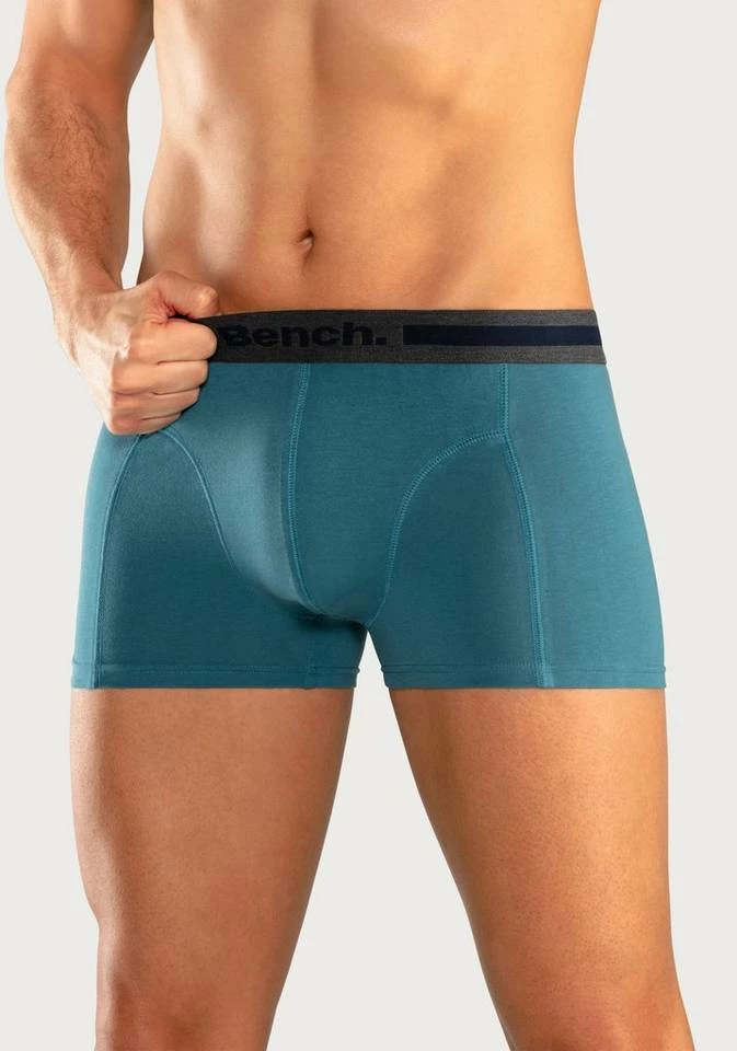 Bench. Boxer (4 Stück) mit Overlock-Nähten vorn Schwarz-anthrazit-meliert, Rot | grau-meliert | navy | schwarz, Blau | bordeaux | anthrazit | petrol, Navy-blau | navy-grau-meliert | navy-rot | navy-weiß 19 Bench. Boxer (4 Stück) mit Overlock-Nähten vorn Schwarz-anthrazit-meliert, Rot | grau-meliert | navy | schwarz, Blau | bordeaux | anthrazit | petrol, Navy-blau | navy-grau-meliert | navy-rot | navy-weiß – Bild 17