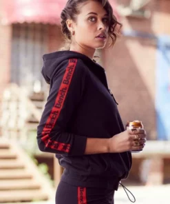 Bench. Kapuzensweatshirt mit Reißverschluss und regulierbaren Saum Ecru, Schwarz, Blau -Günstiges Bench Geschäft 78d3442f 953f 5798 85ea df8c605ba8a2