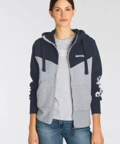Bench. Sweatjacke »LANEY« im Colourblock-Design mit Daumenlöchern Dunkelgrau-pink, Hellgrau-marine -Günstiges Bench Geschäft 7a7e2d0b 3aef 5779 ad87 2f312141c4c6