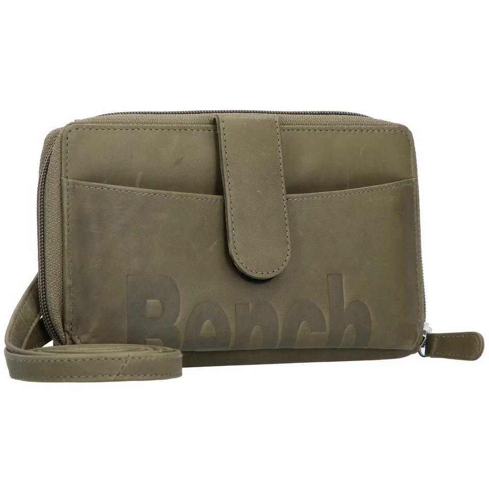 Bench. Clutch, Leder Mittelblau, Grün 4 Bench. Clutch, Leder Mittelblau, Grün – Bild 2