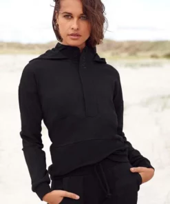 Bench. Kapuzensweatshirt mit Stehkragen und Reißverschluss Schwarz, Türkis -Günstiges Bench Geschäft 7c38edbd fbbc 52c9 846c 47329bdc9e49