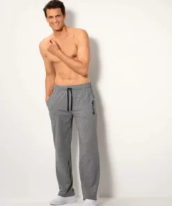 Bench. Relaxhose mit Logodruck - Sweathose Blau-meliert, Grau-meliert, Schwarz -Günstiges Bench Geschäft 7c5ca3a9 04ce 5b8e b3e0 50f0cdf870d1