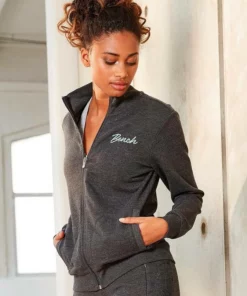 Bench. Sweatjacke mit zwei Logo Stickereien Schwarz, Mint-melange, Anthrazit-melange -Günstiges Bench Geschäft 829dfc3f 299f 5c61 b66c 1143b7ec7c4c