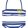 Bench. Bandeau-Bikini mit trendigen Streifen Schwarz-weiß, Blau-weiß, Pink-weiß